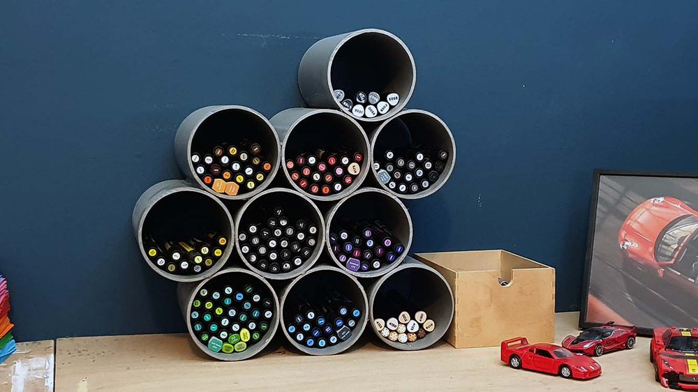7 Ways to Organize Your Markers Alcohol Marker Storage Ideas
